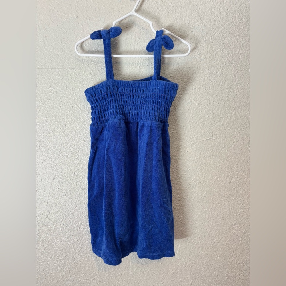 Cat & Jack Girls Blue Terry Swim Coverup Dress